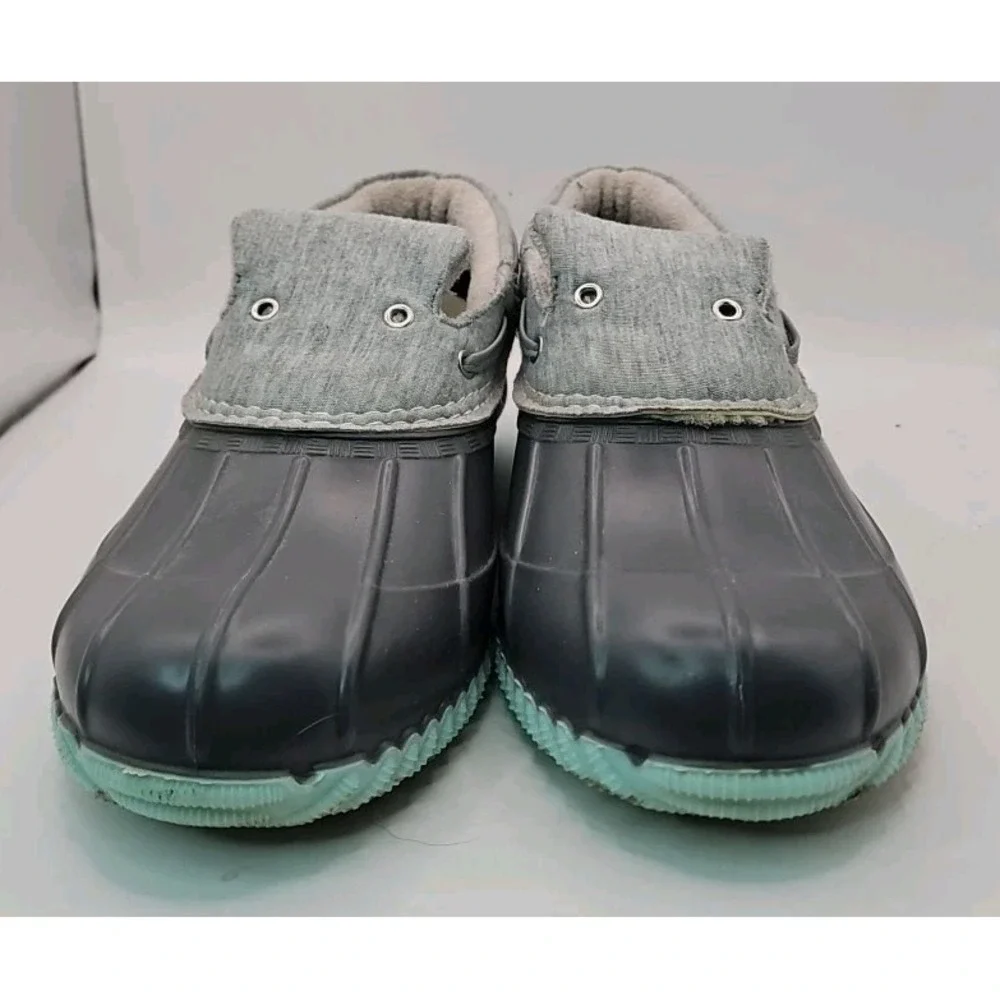 MAGELLAN Outdoor Gray Slip-on Rain Garden Shoes Womens Sz 9 Duck Charming   #407